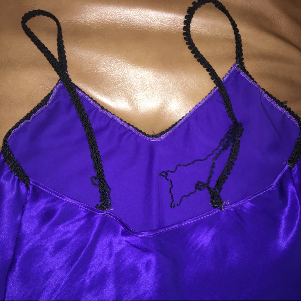 VTG Soft Moments New York Slip Nightie Nightgown Satin 100% polyester - Picture 4 of 8